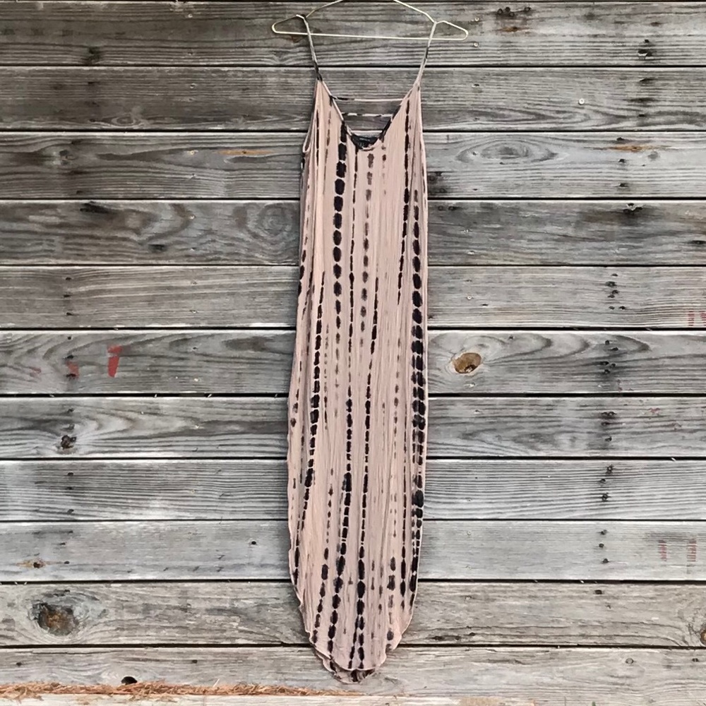 Forever 21 Tie Dye Maxi Dress Spaghetti Strap SZ S
